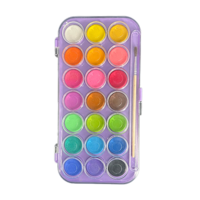 Factory-Direct 21-color Solid Watercolor Paint Cokes for Student Students